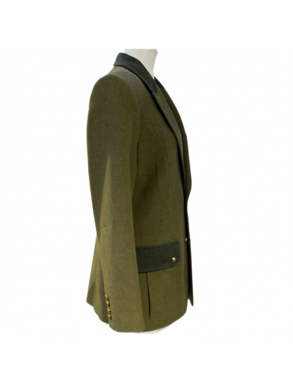 Smythe Olive Green Blazer with Dark Trim - Picture 3 of 7